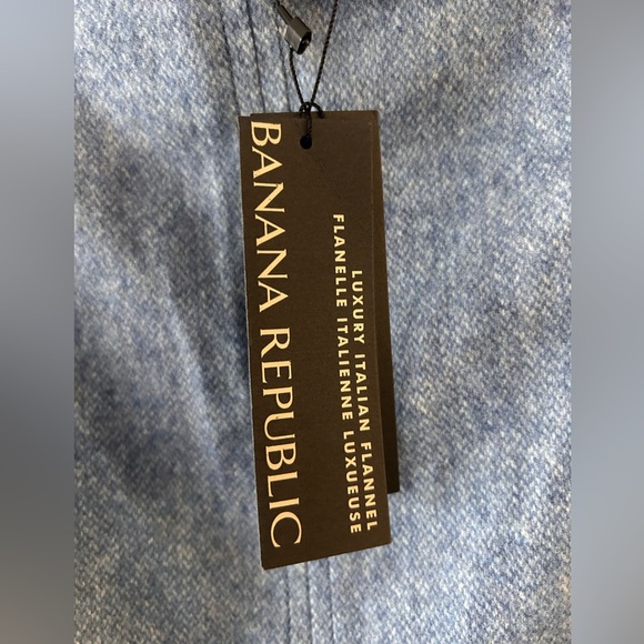 BANANA REPUBLIC NWT Italian Flannel Pencil Skirt | Blue Heather/Melange | 4 - Picture 5 of 8